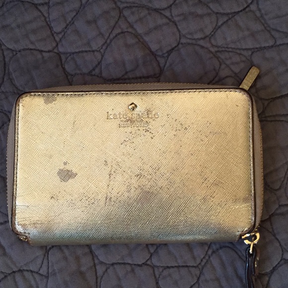 kate spade Bags Kate Spade Gold Wristlet Poshmark